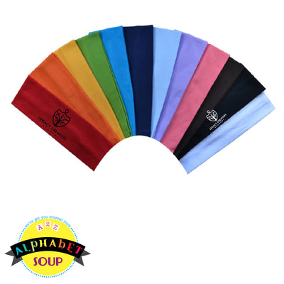 Headband with the Legacy Creators Academy logo