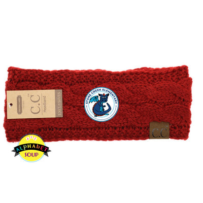 CC Headband embroidered with the Stone Creek Elementary Logo