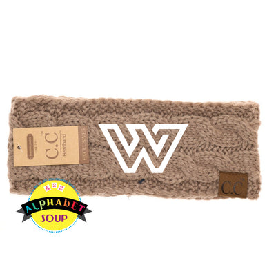 CC headwrap with WWF logo embroidered on the center of the headband 