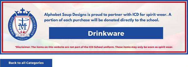 ICD Personalized Drinkware. Personalized Spirit Wear for ICD Families