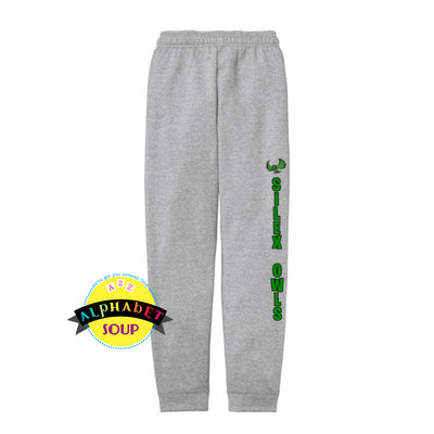 pennant joggers with silex logo down the left leg