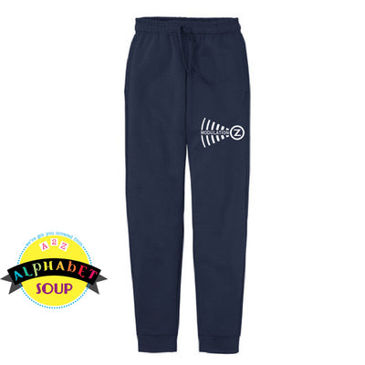 Modulation Z logo on navy joggers
