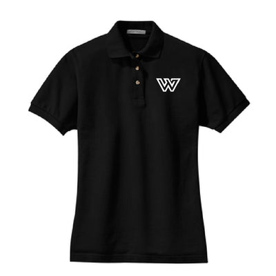 Classic cotton ladies fit polo with WWF logo embroidered on the left chest