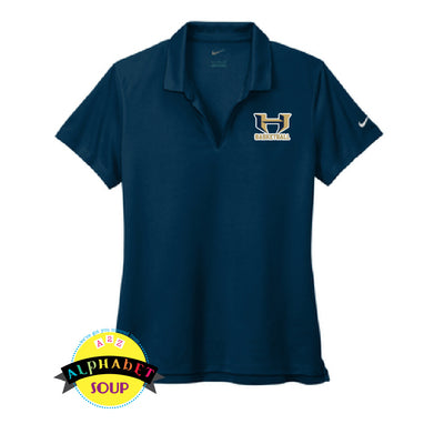 Nike Ladies dri fit polo with holt basketball logo embroidered on the left chest