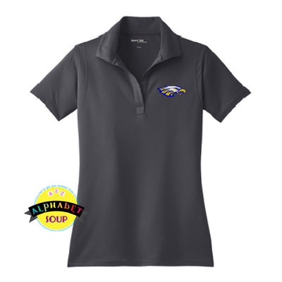 Sport-Tek ladies performance polo embroidered with the eagles logo