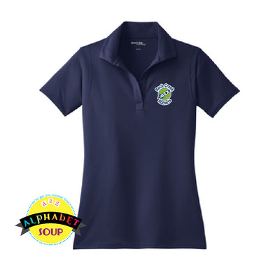 Ladies performance polo with embroidered polo