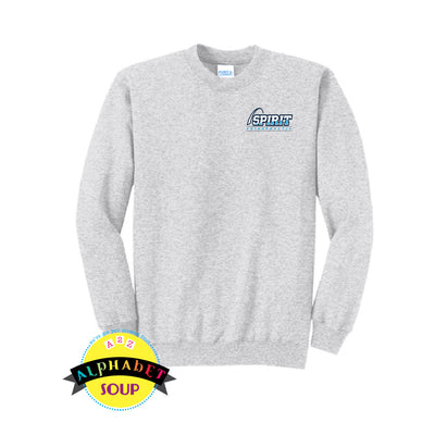 Port & Co Crewneck Sweatshirt with the Spirit Chiropractic logo