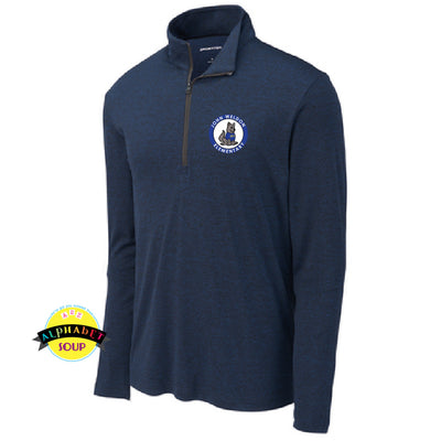 John Weldon Elementary Logo in a vinyl design on the Sport-Tek 1/2 zip pullover