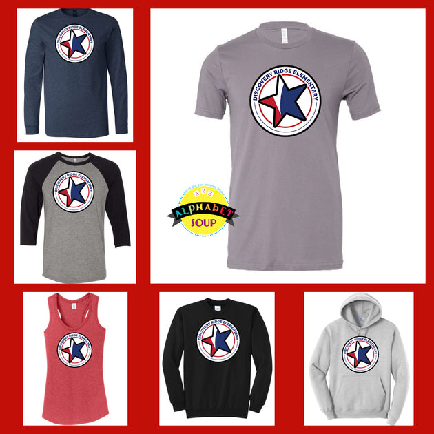 Discovery Ridge Elementary Spirit Wear – Alphabet Soup Designs
