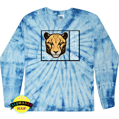 colortone long sleeve tie dye t-shirt with your choice of CCP design