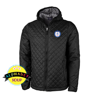 Charles River Quilted Hood Jacket with ICD logo