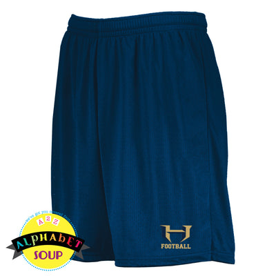 Augusta Mesh shorts with the Holt Football Logo