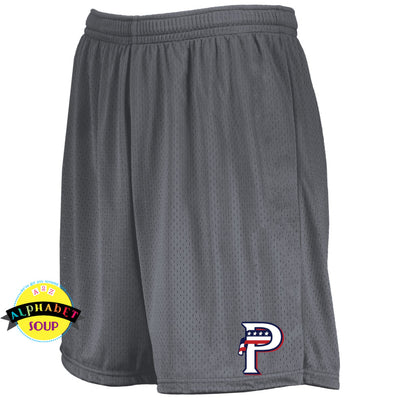 USA Prime Baseball logo in DTF on the Augusta mesh shorts