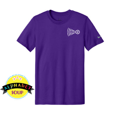 Modulation Z logo on purple nike dri fit tee