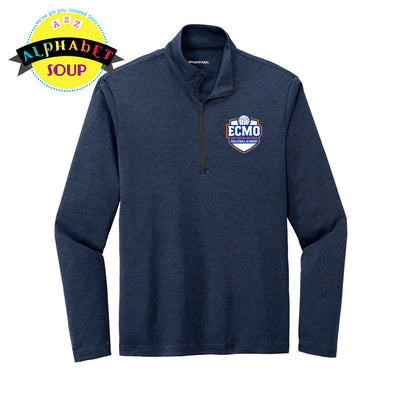 Navy long-sleeve shirt with ECMO logo 