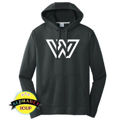 Youth and Adult Performance hoodie with your choice of WWF design listed 