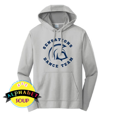 FHC Sensations design on pc performance hoodie in grey
