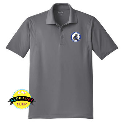 Sport-Tek performance polo embroidered with the John Weldon Elementary Logo