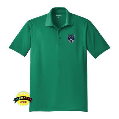 Sport-Tek performance polo embroidered with the Wentzville South Middle Logo