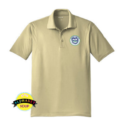 Sport Tech Performance polo with lakeview elementary logo