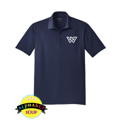 Sport Tek Polo with WWF logo embroidered on the left chest 