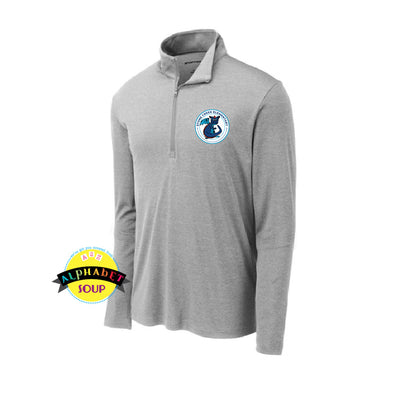 Adult performance quarter zip with stone creek logo 