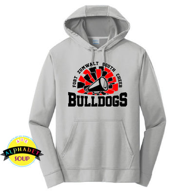 Port  & Co Performance Hoodie with the FZS Bulldogs Cheer design