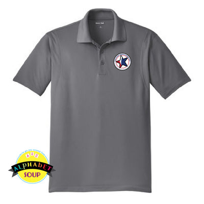 Sport-Tek performance polo with the Stars logo embroidered on the left chest.
