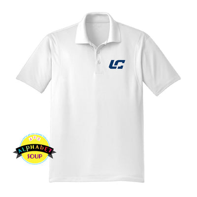 Sport-Tek performance polo with the Lake City Baseball Club logo embroidered on the left chest.