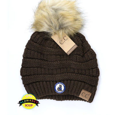 John Weldon CC Beanie Pom Beanie - Brown