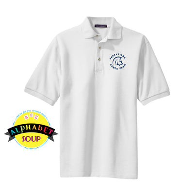 FHC Sensations logo on port authority polo in white