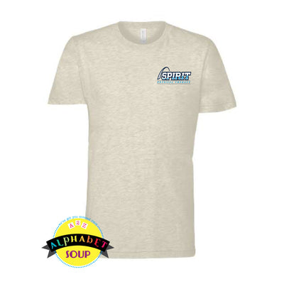 Bella Canvas short sleeve tee with Spirit Physical Therapy logo