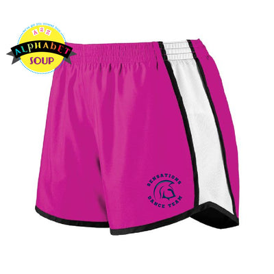 FHC Sensations logo on pulse shorts in pink