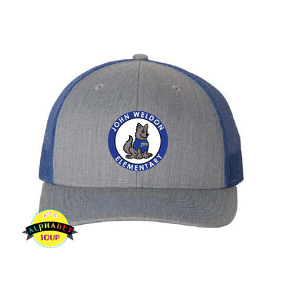 Richardson Structured Hat with the John Weldon Elementary logo.