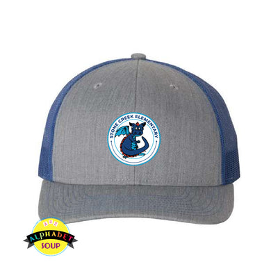 Richardson Structured Hat embroidered with the Stone Creek Elementary logo