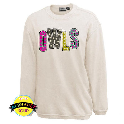 pennant sandwash crewneck with design of your choice