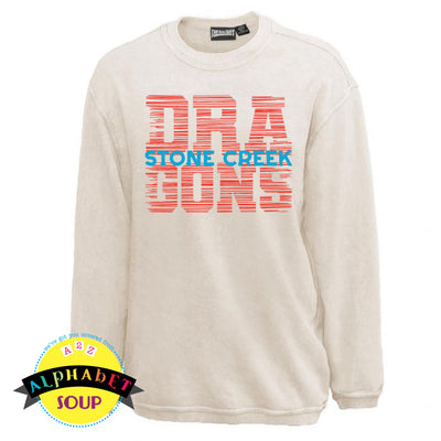 Adult Pennant sandwash Crewneck with design of your choice  