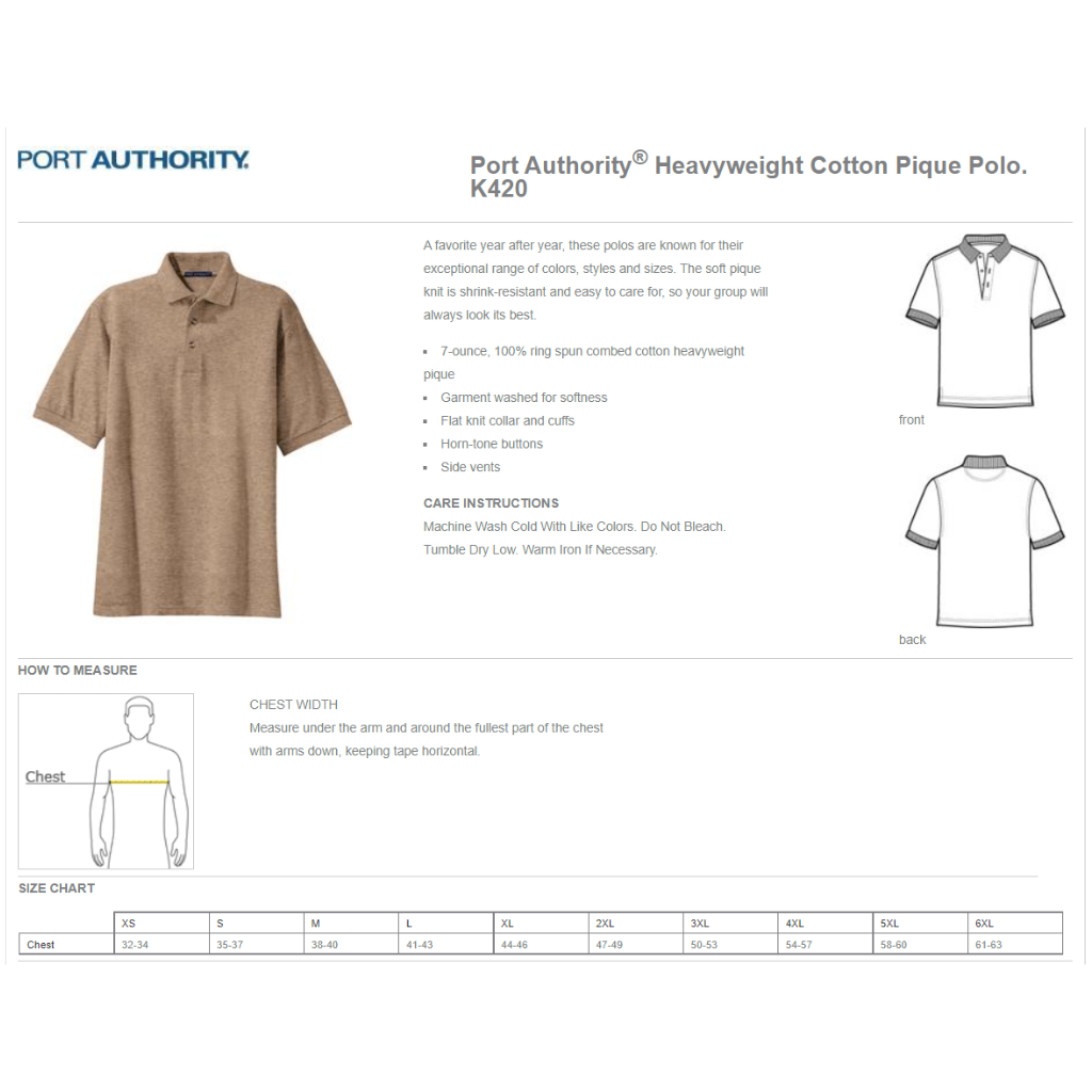 Custom Team Spirit Wear | Modulation Z Port Authority Polo – Alphabet ...