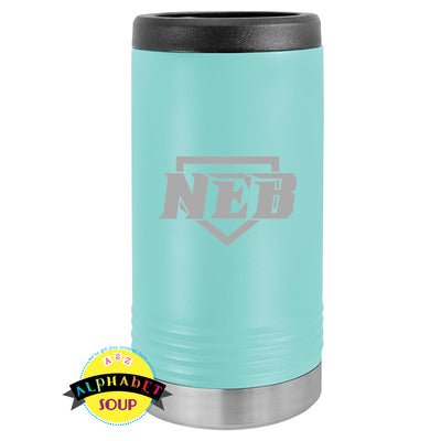 skinny koozie with new era logo etched 