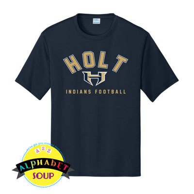 Short Sleeve performance tee with your choice of Holt Football Design