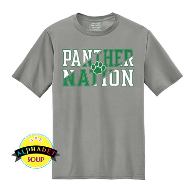 Port and Co performance tee with the Panther Nation design