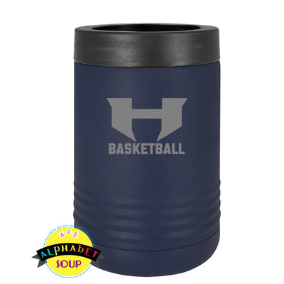 standard koozie with etched holt basketball logo