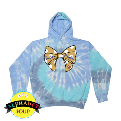 Tie Dye Hoodie sweatshirt with your choice of Holt Football design.