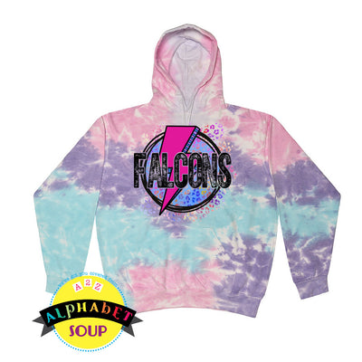  tie dye hoodie with your choice of design listed