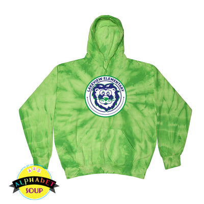 Youth and Adult colortone hoodie with Lakeview Elementary design of your choice 