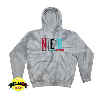 Colortone Tie Dye Hoodie with NEB boxed design