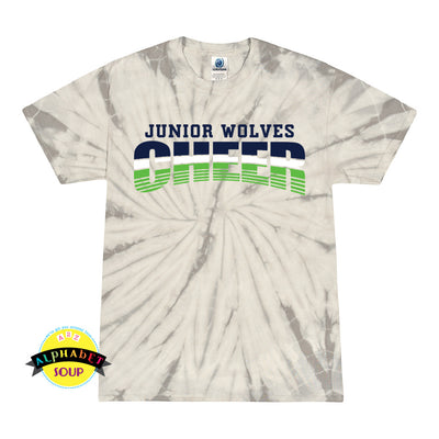 Colortone tie dye tee with a Jr Wolves Cheer design