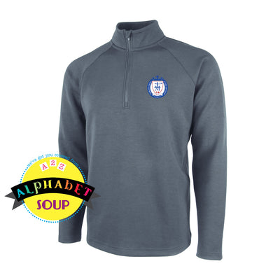 ICD Logo Seaport 1/4 Zip Pullover gray