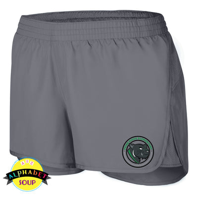 Wayfarer running shorts with the Peine Ridge Logo 