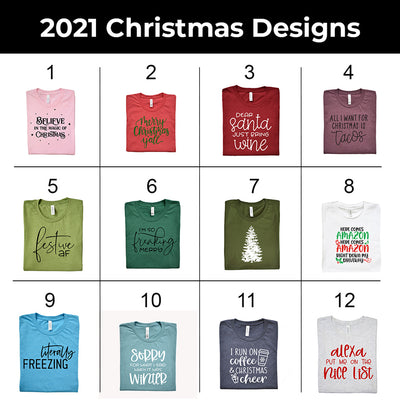 2021 Christmas Tee Designs